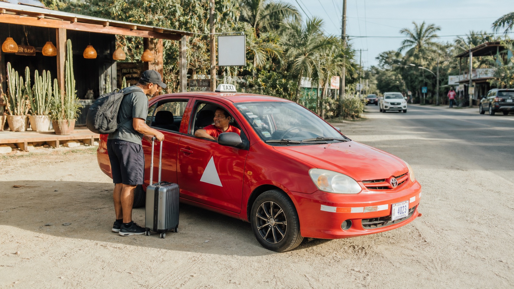 Transporte en taxi en Santa Teresa, Costa Rica